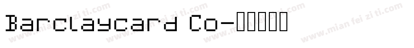 Barclaycard Co字体转换